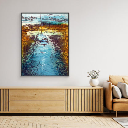 Stiffkey mooring edition 2 - Canvas art print