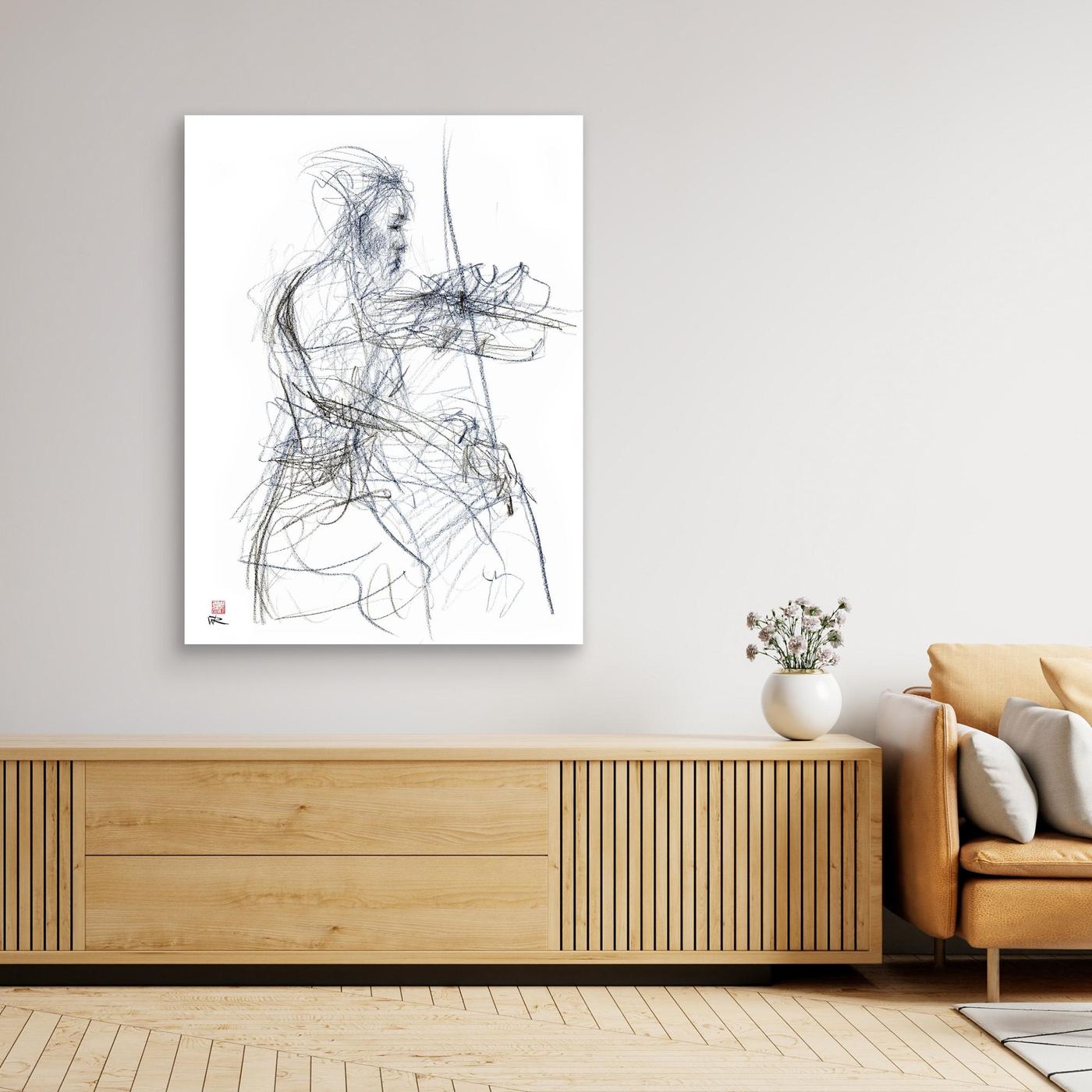 Charlotte Spruit on violin - Canvas print