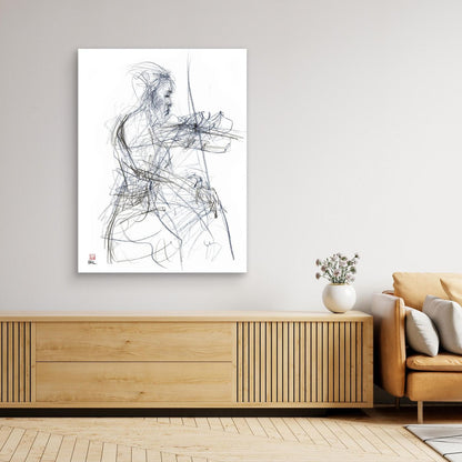 Charlotte Spruit on violin - Canvas print