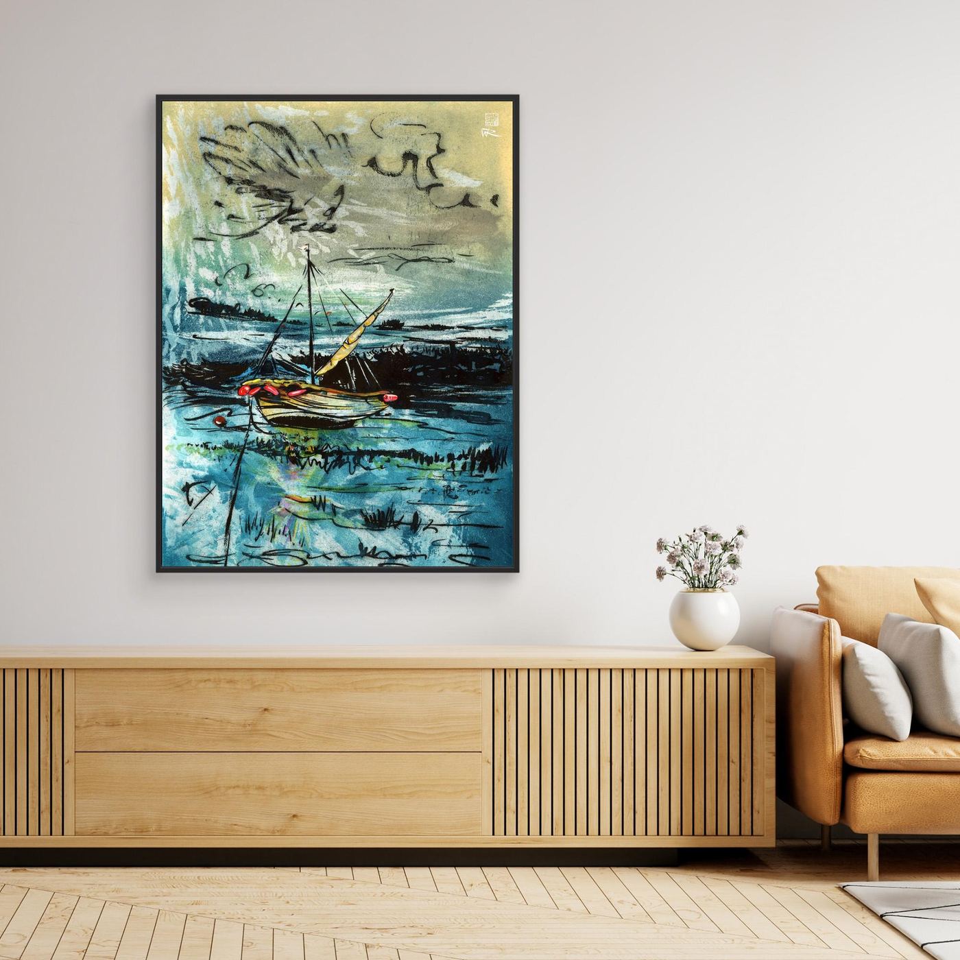Awaiting the tide edition 2 - Canvas print