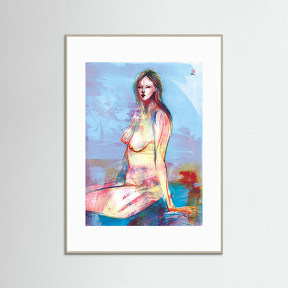 Seated in reflection - Print on fine art paper