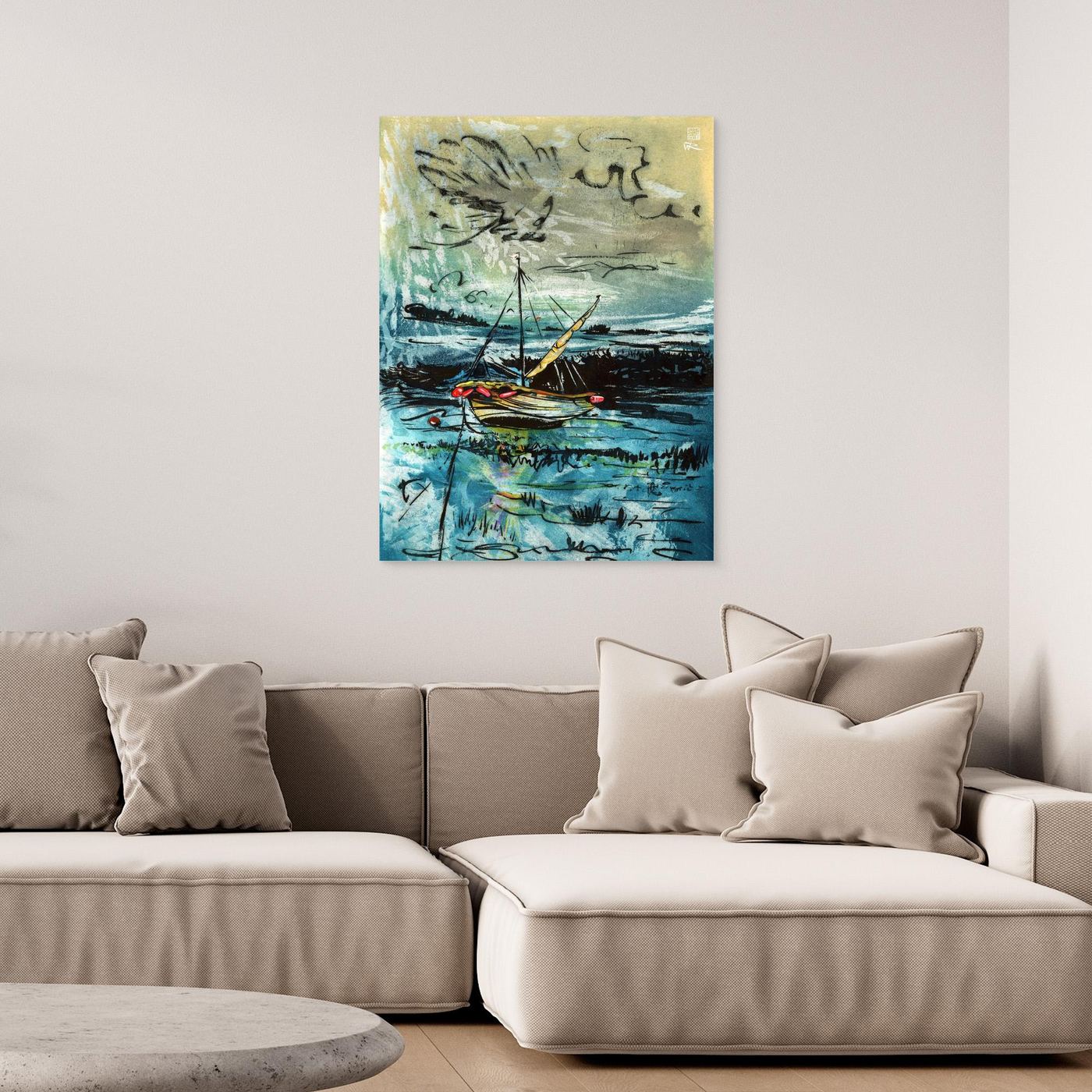 Awaiting the tide edition 2 - Canvas print