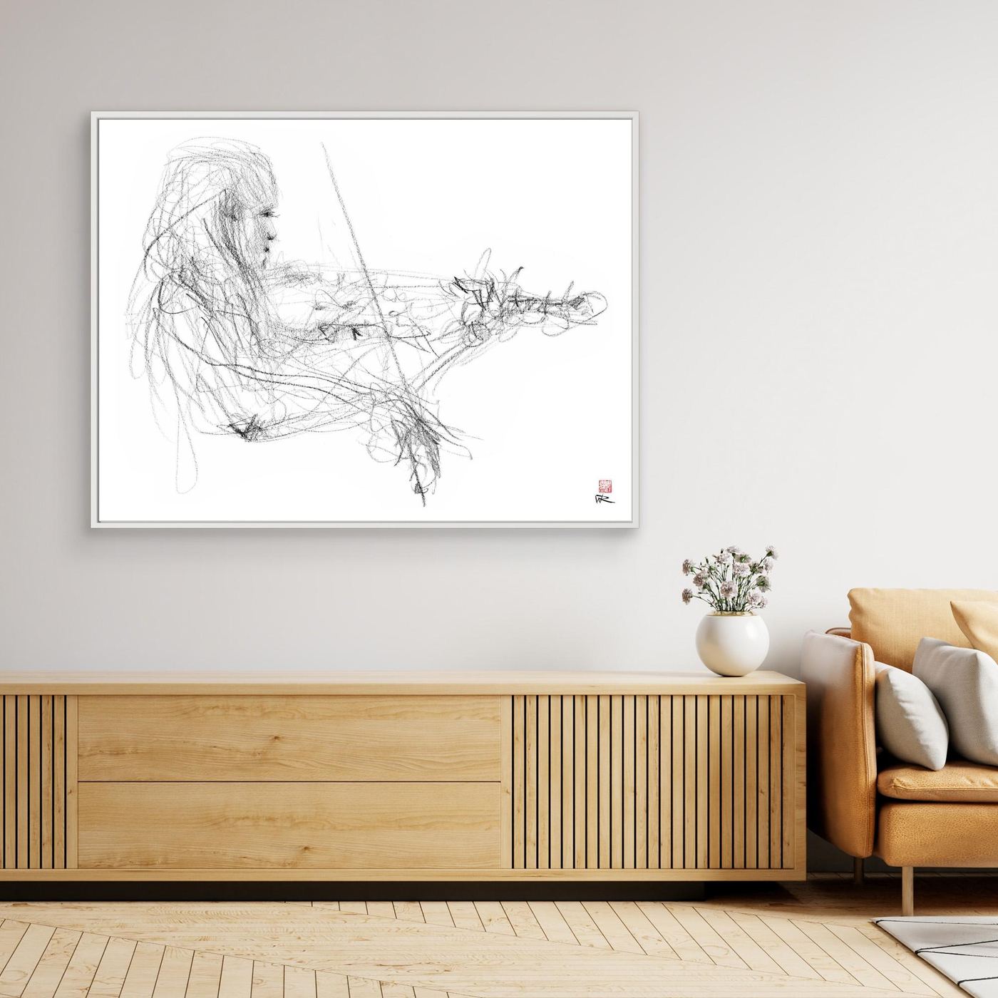 Charlotte Spruit on violin 2 - Canvas print