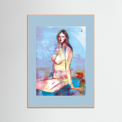 Seated in reflection - Print on fine art paper
