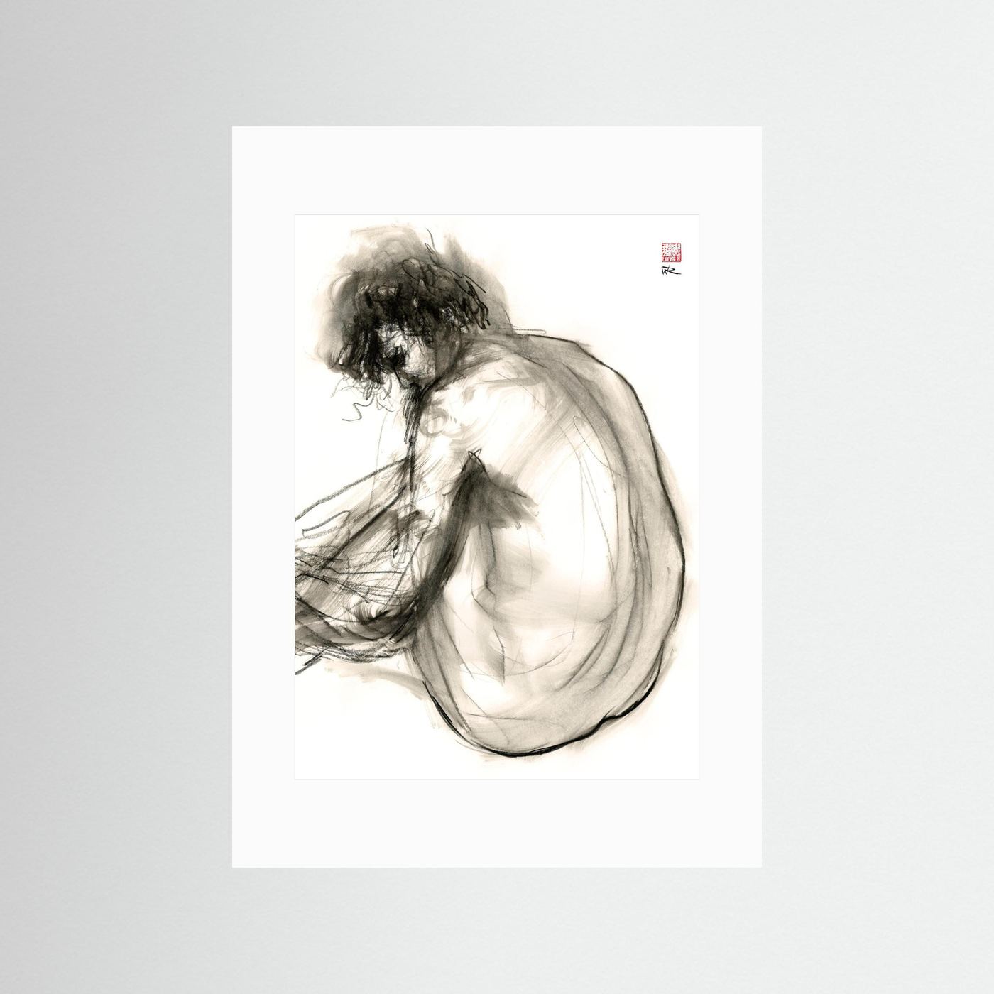 Turning away - Print on fine art paper