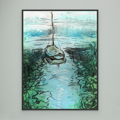 Stiffkey mooring edition 3 - Canvas print