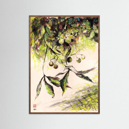 Horse Chestnuts - Print on Fine Art Paper