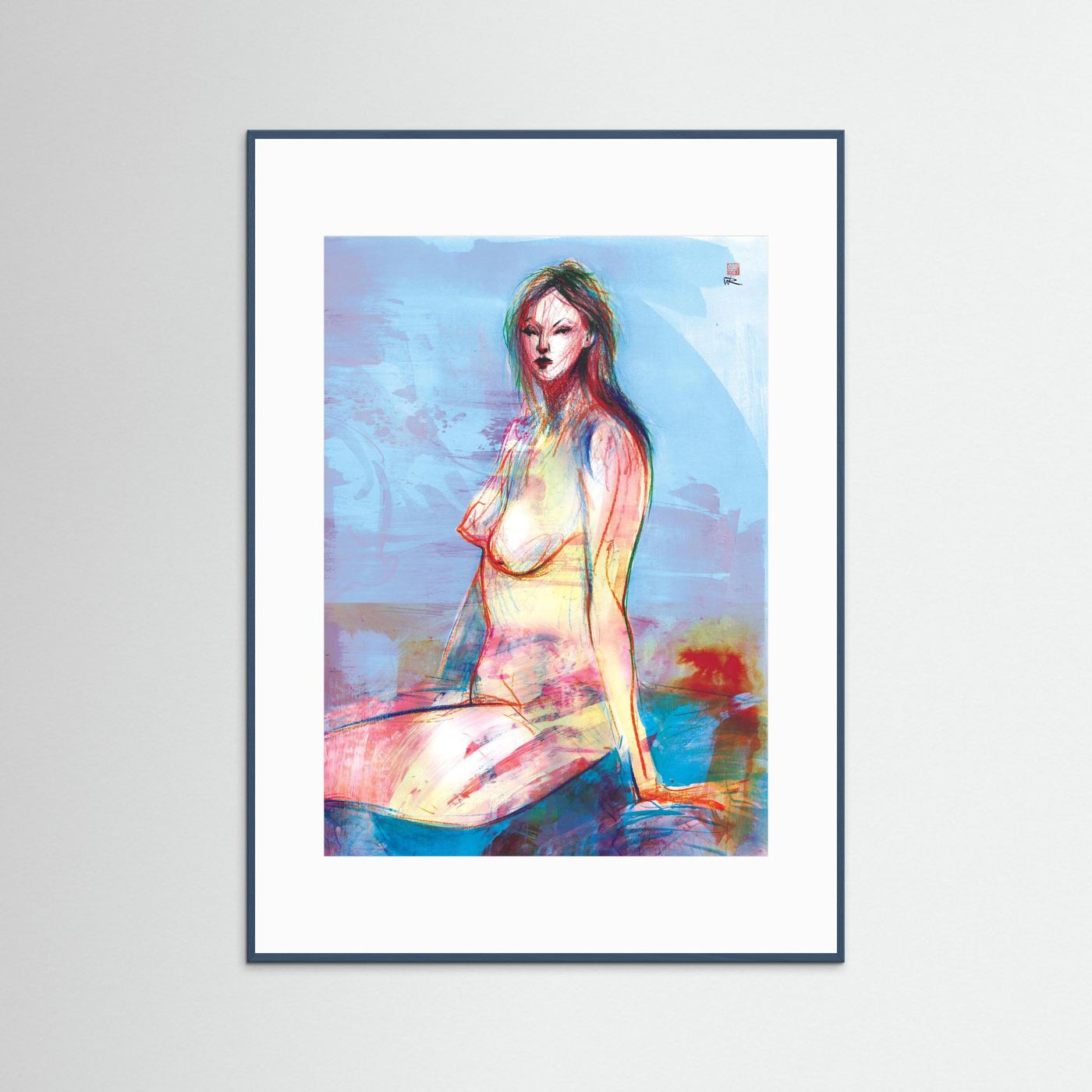 Seated in reflection - Print on fine art paper