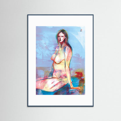 Seated in reflection - Print on fine art paper