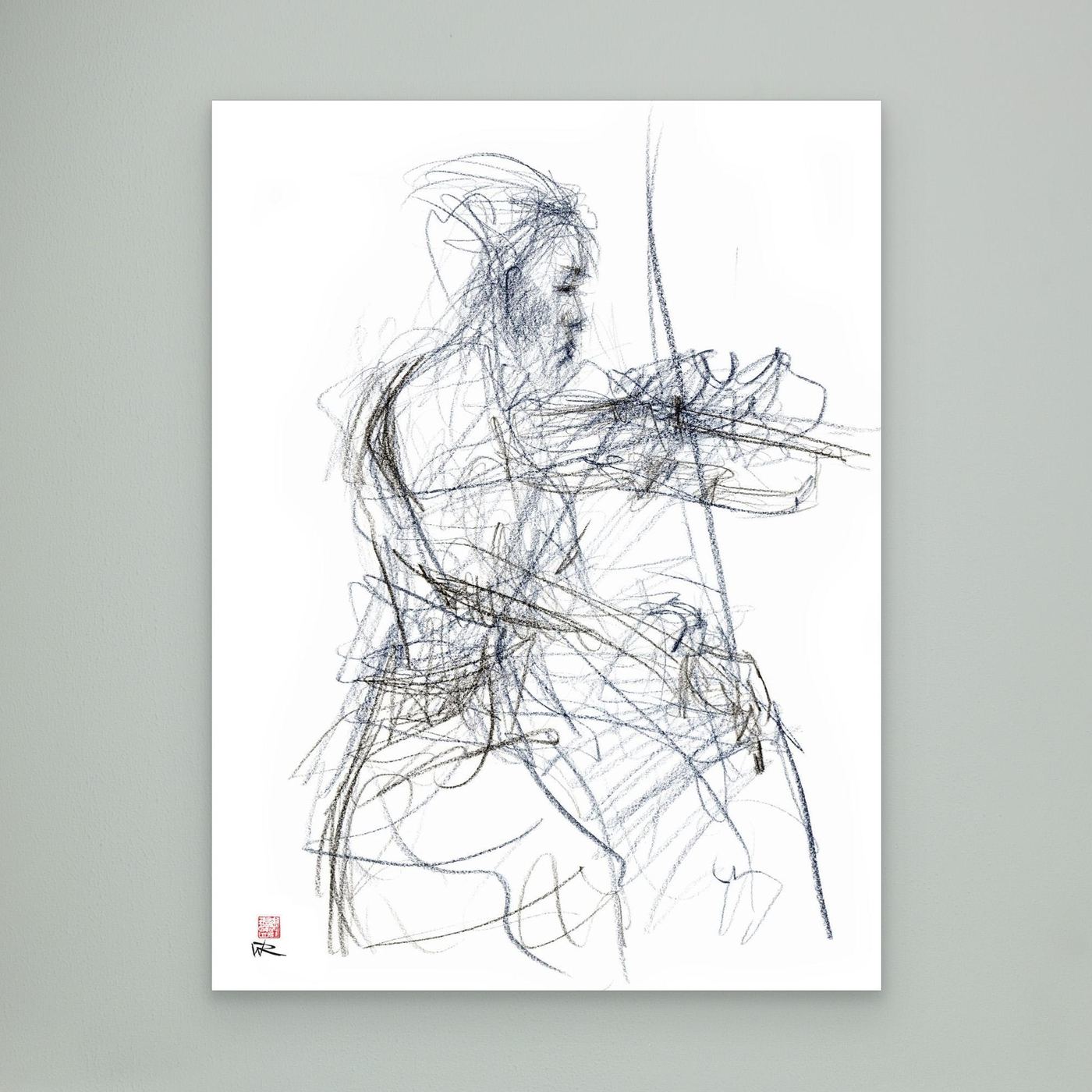 Charlotte Spruit on violin - Canvas print