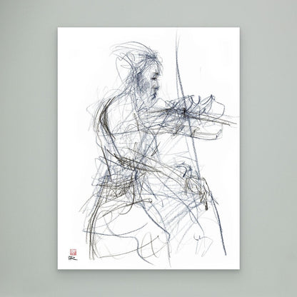 Charlotte Spruit on violin - Canvas print