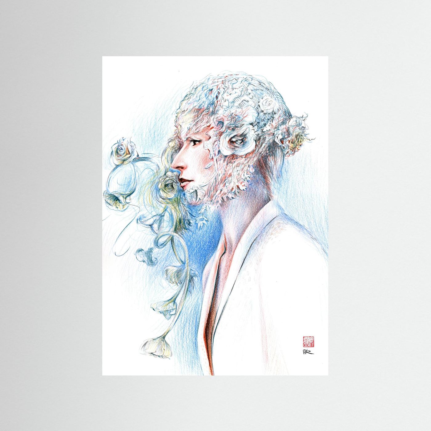 Lace hat - Print on fine art paper