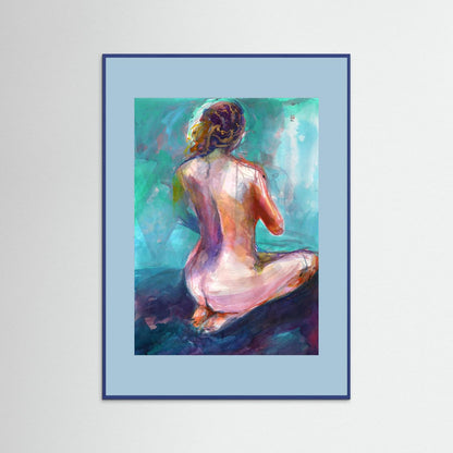 Annie on knees - Print on fine art paper