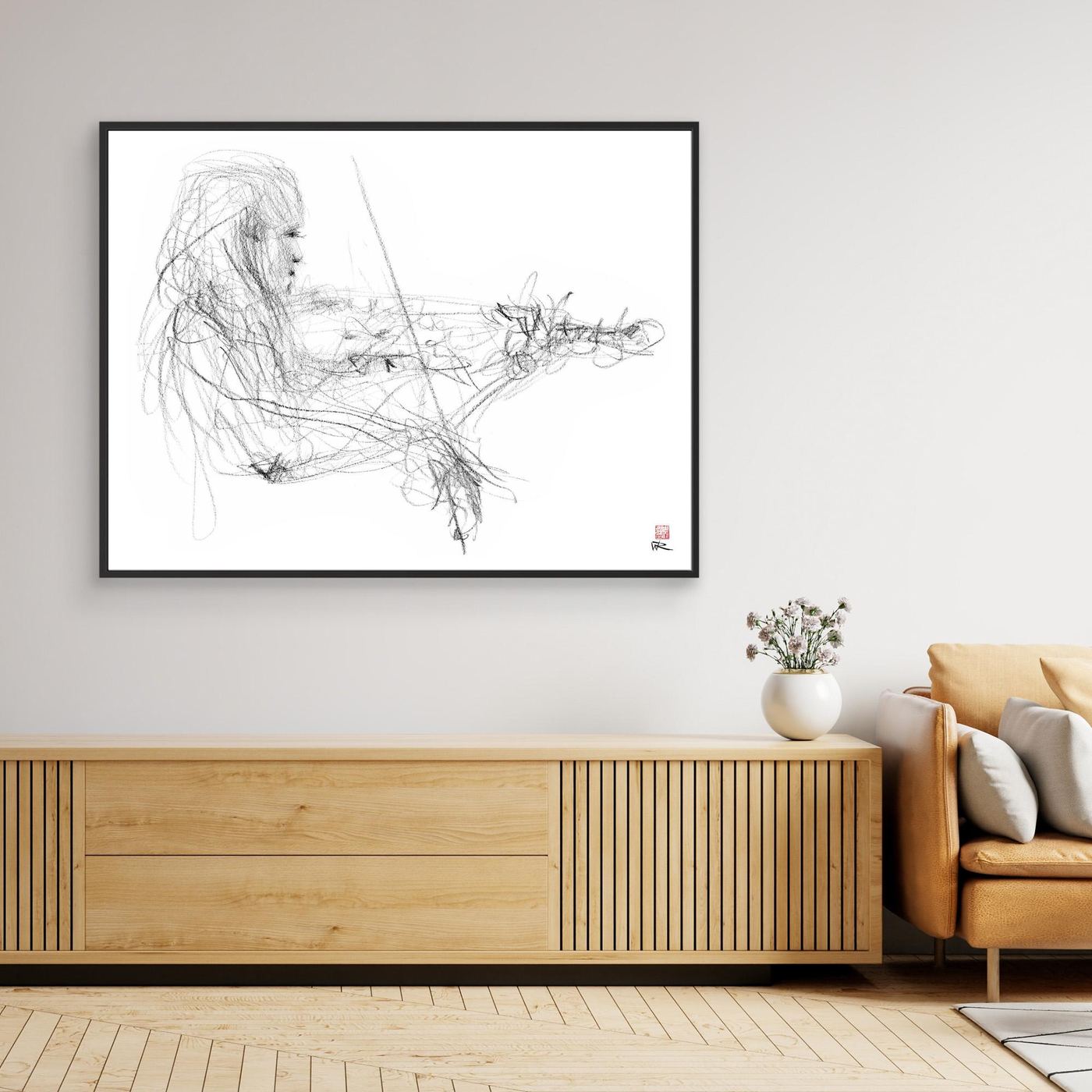 Charlotte Spruit on violin 2 - Canvas print