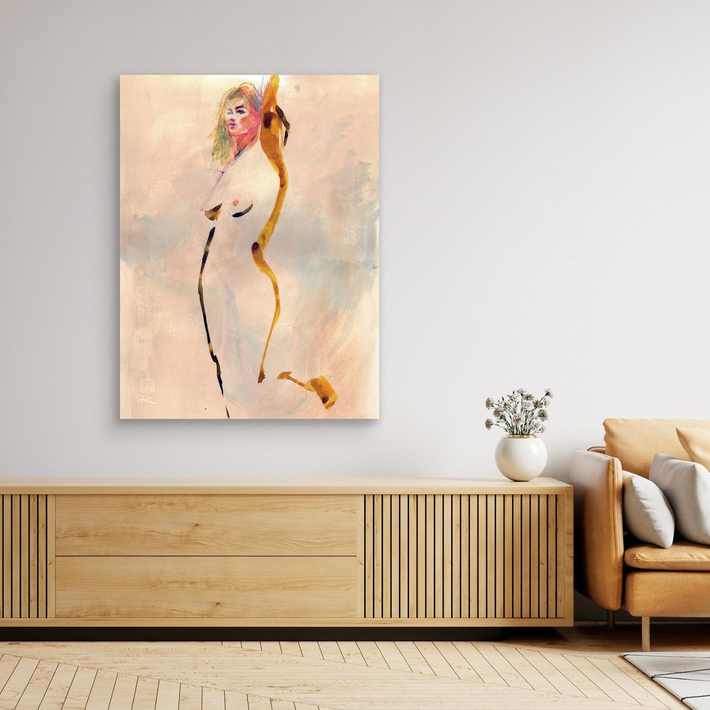 She stands alone - Canvas art print