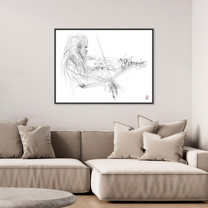 Charlotte Spruit on violin 2 - Canvas print