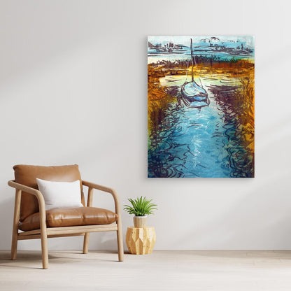 Stiffkey mooring edition 2 - Canvas art print