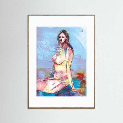 Seated in reflection - Print on fine art paper