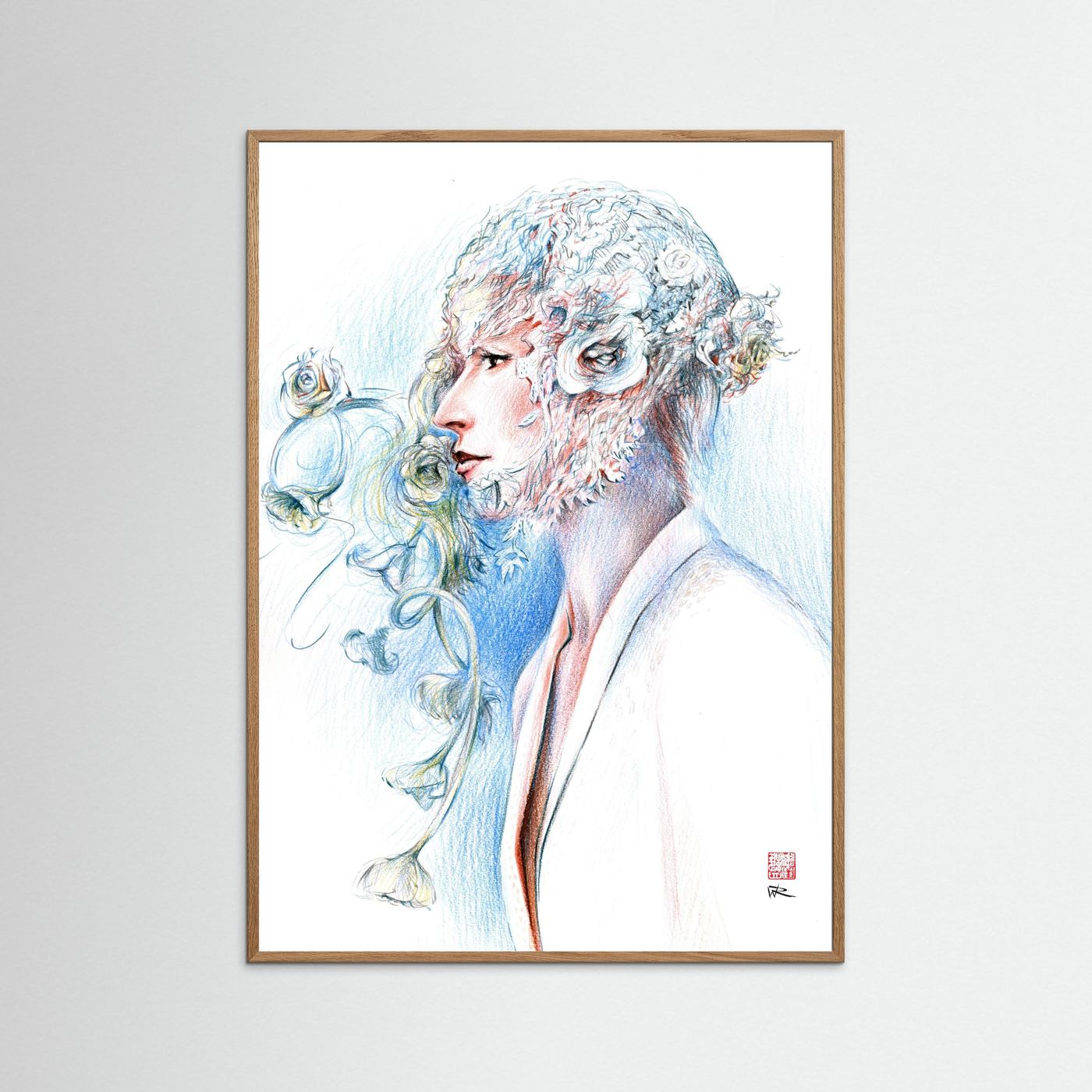 Lace hat - Print on fine art paper