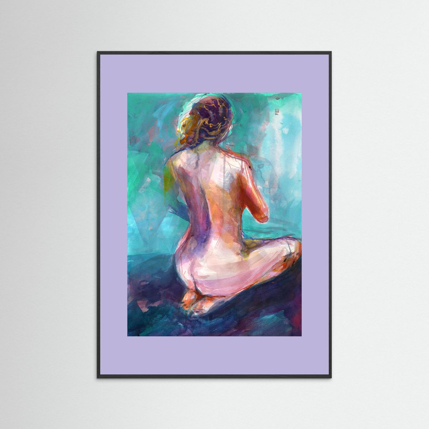 Annie on knees - Print on fine art paper