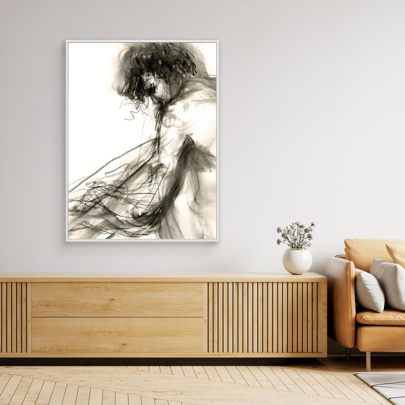 Turning away - Canvas art print