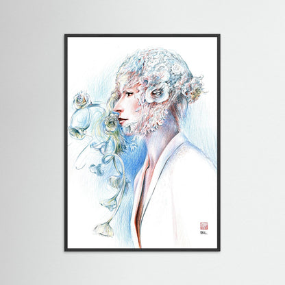 Lace hat - Print on fine art paper