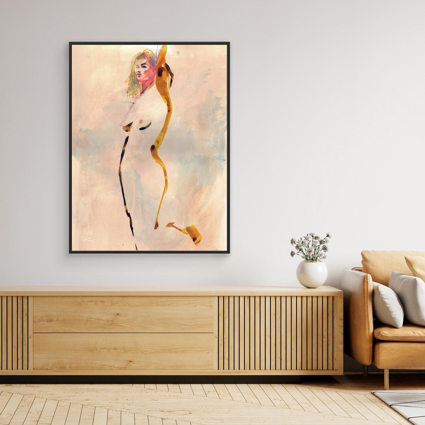 She stands alone - Canvas art print