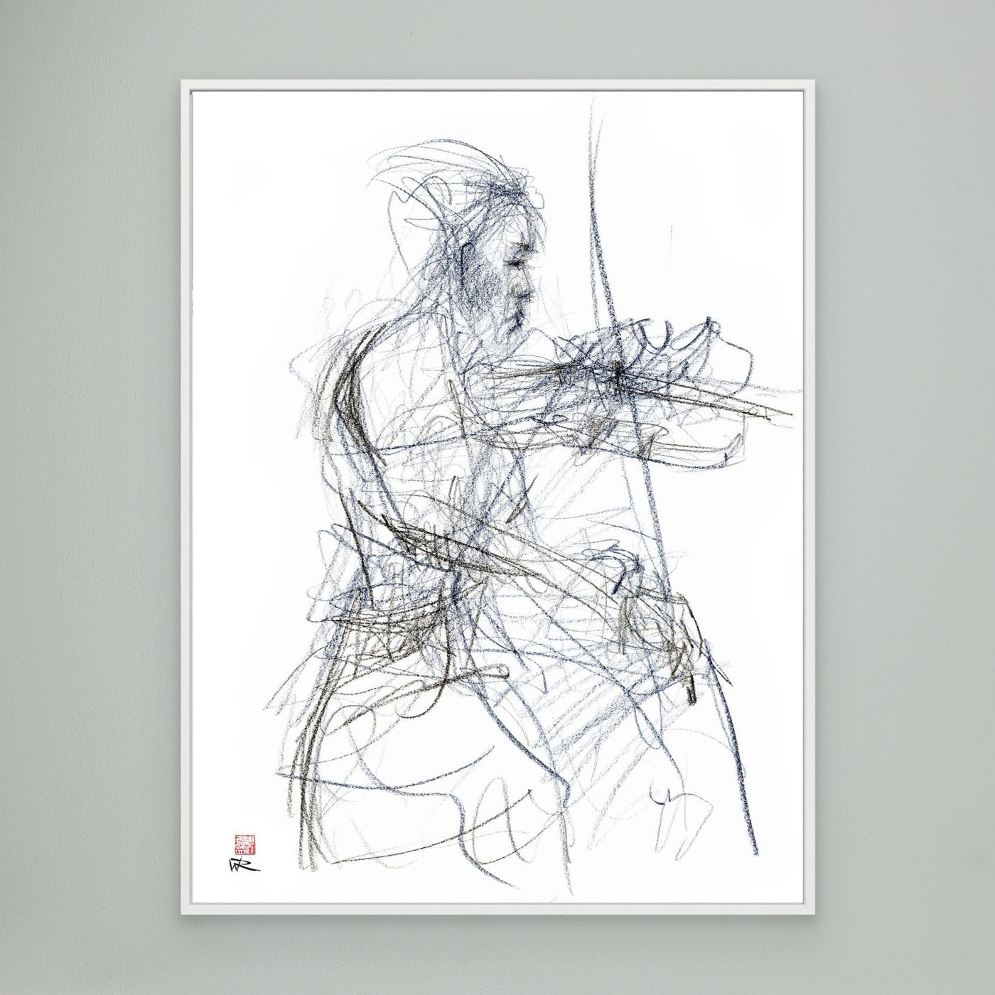 Charlotte Spruit on violin - Canvas print