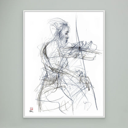 Charlotte Spruit on violin - Canvas print