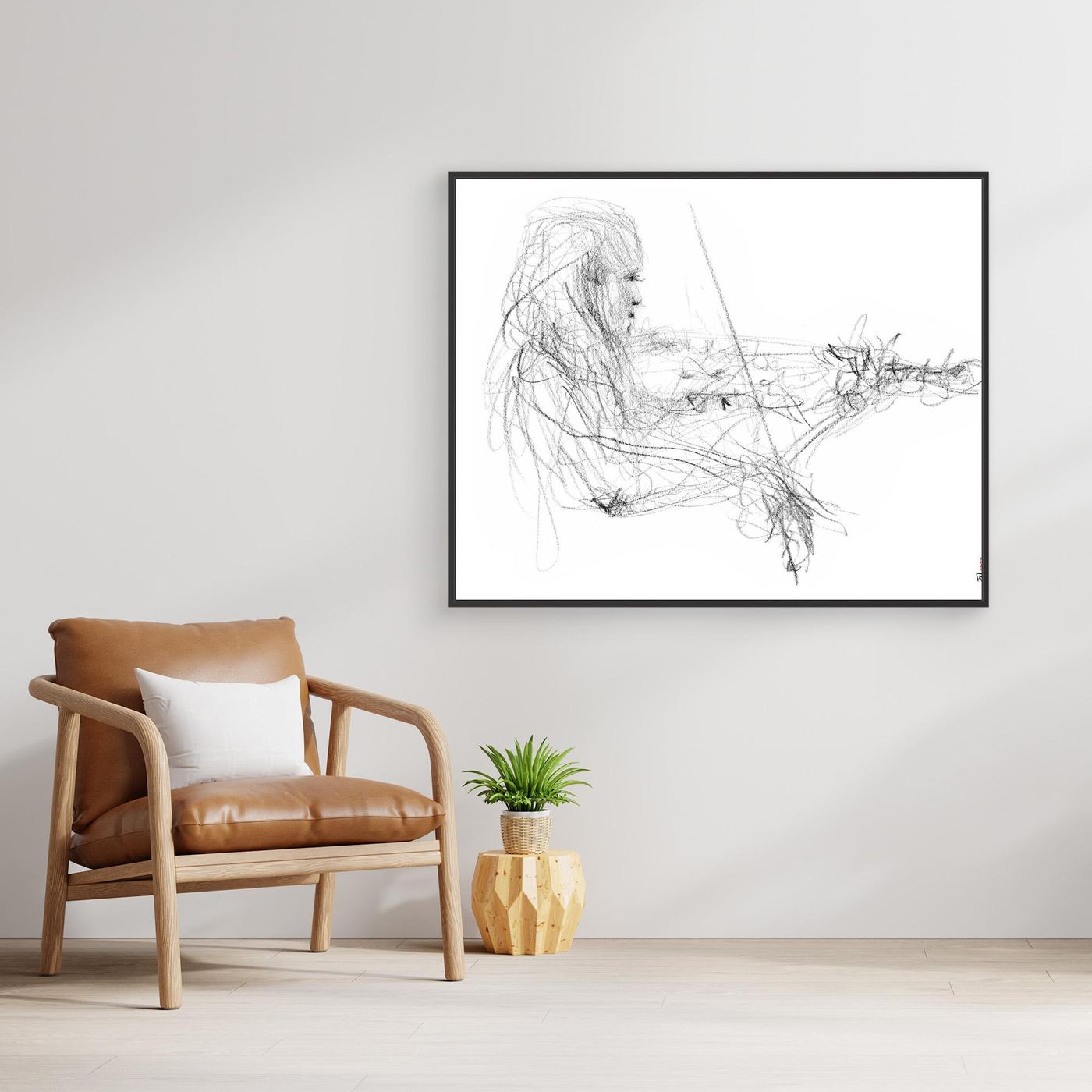 Charlotte Spruit on violin 2 - Canvas print
