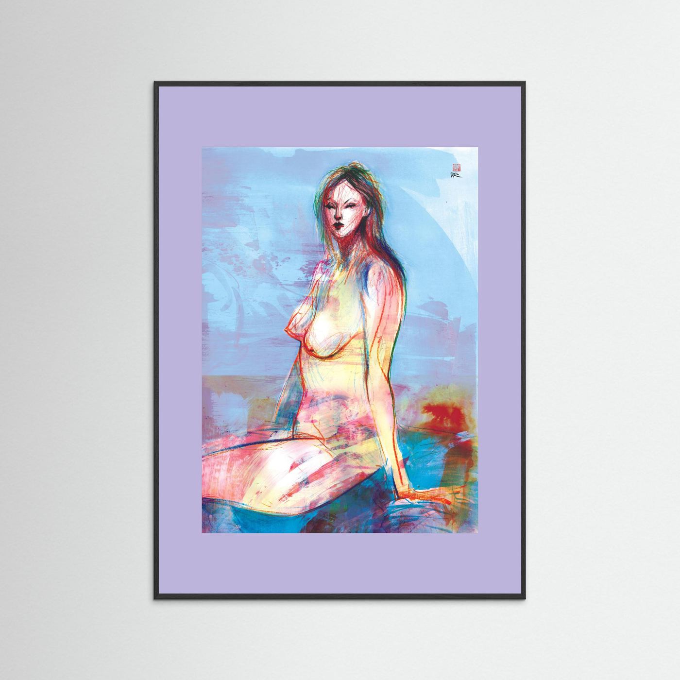 Seated in reflection - Print on fine art paper