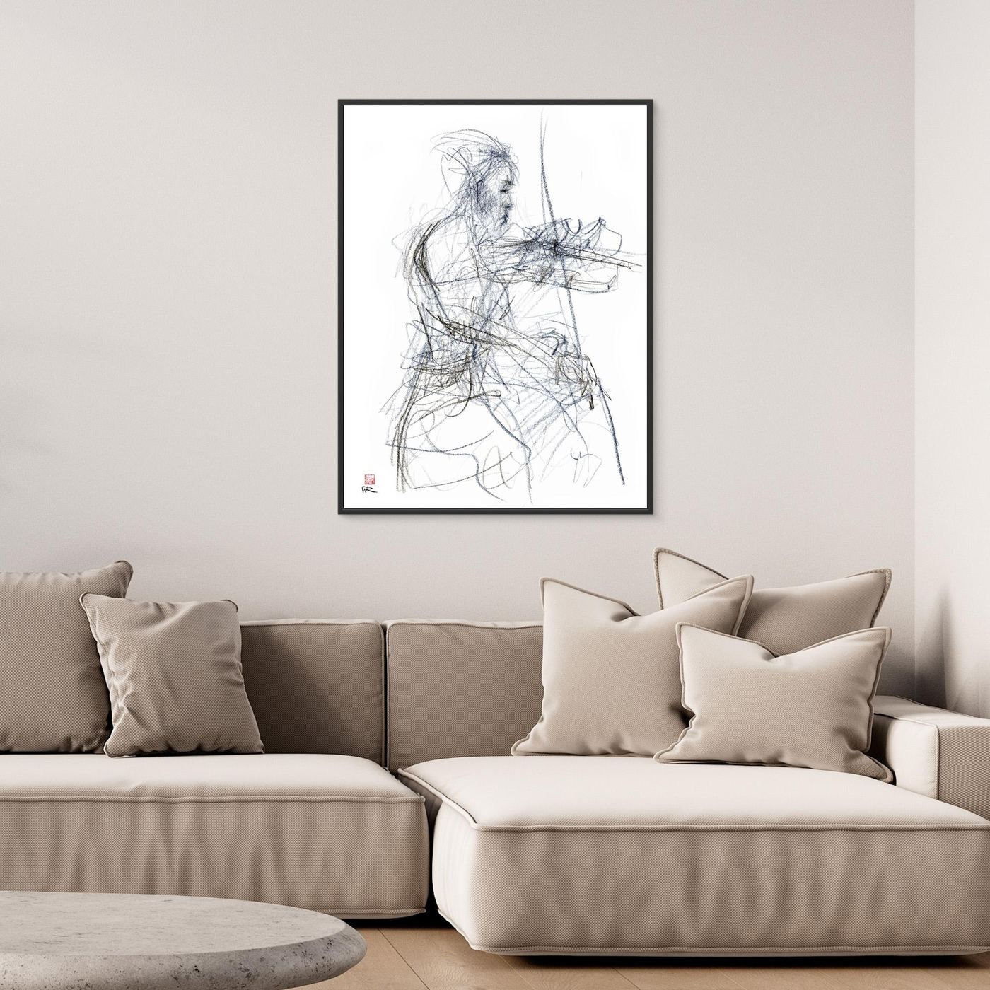 Charlotte Spruit on violin - Canvas print