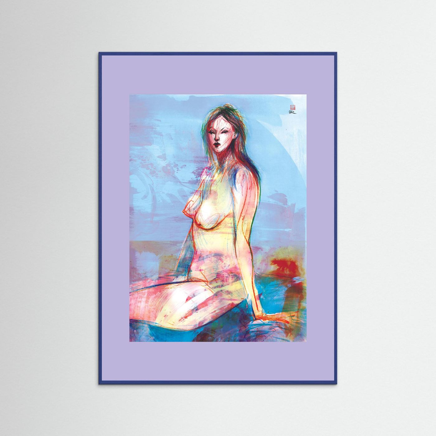 Seated in reflection - Print on fine art paper