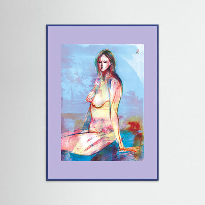 Seated in reflection - Print on fine art paper