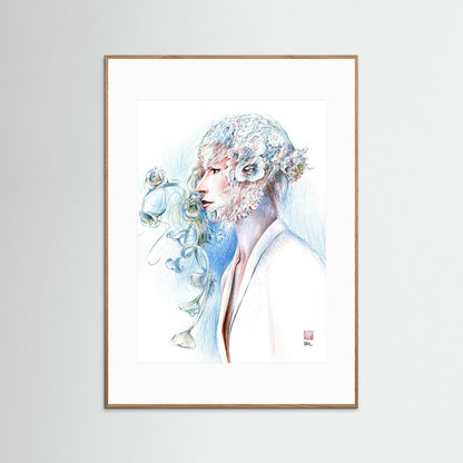 Lace hat - Print on fine art paper