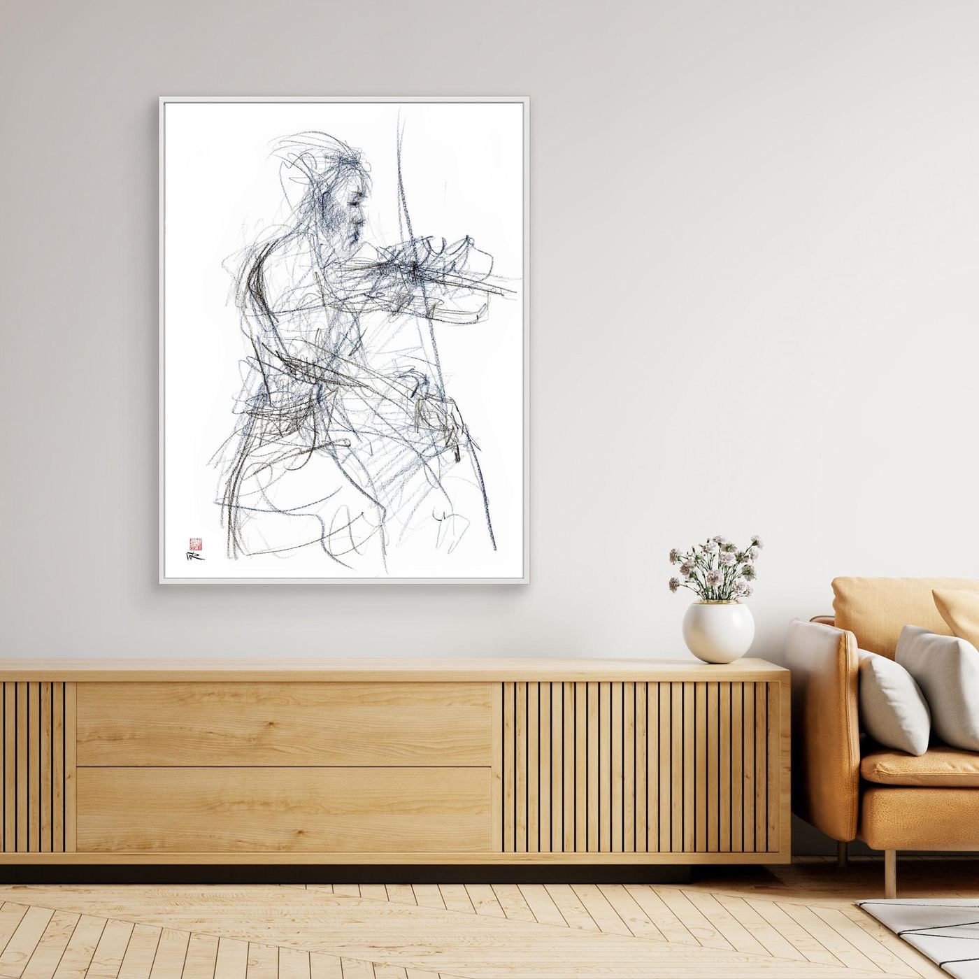 Charlotte Spruit on violin - Canvas print