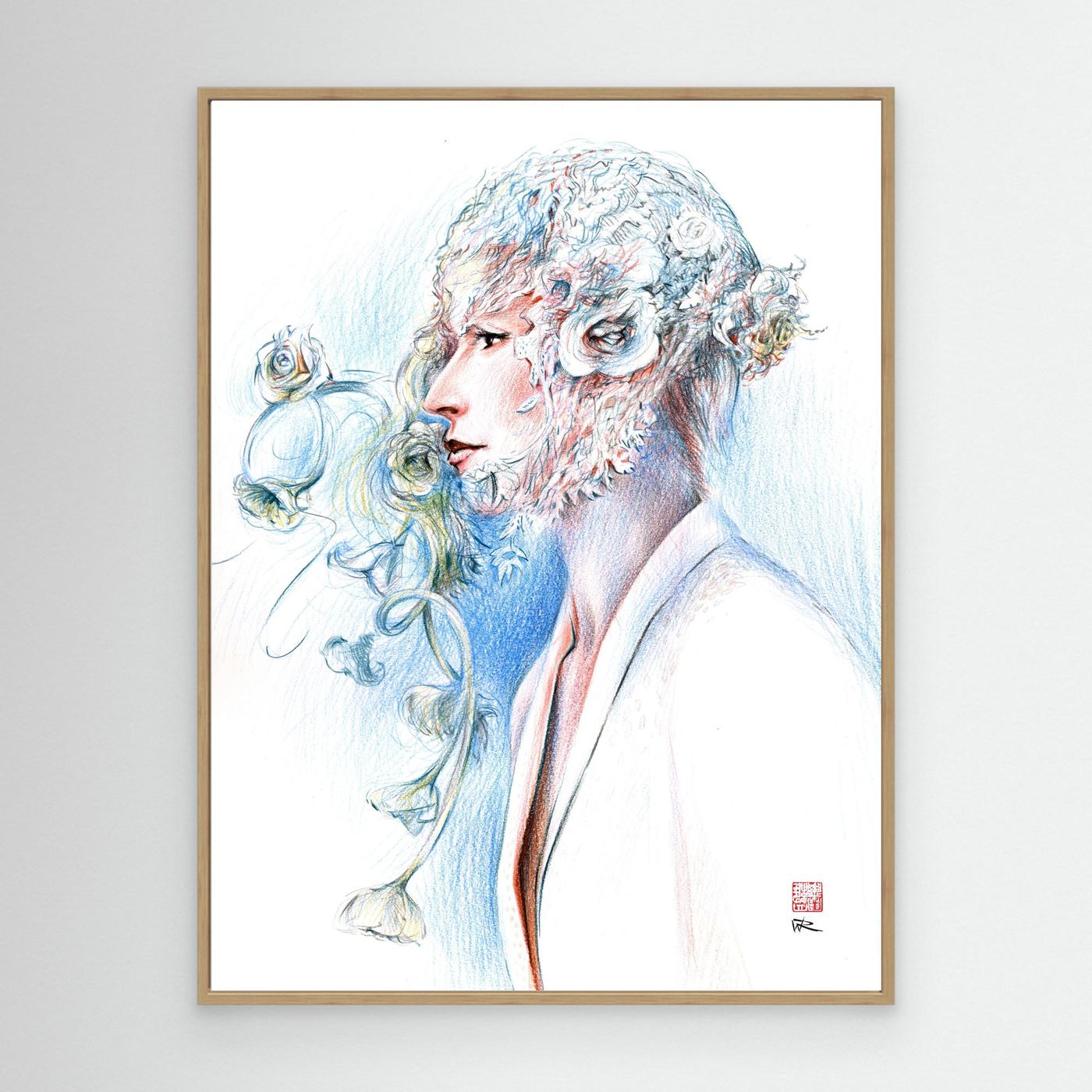 Lace hat - Canvas art print