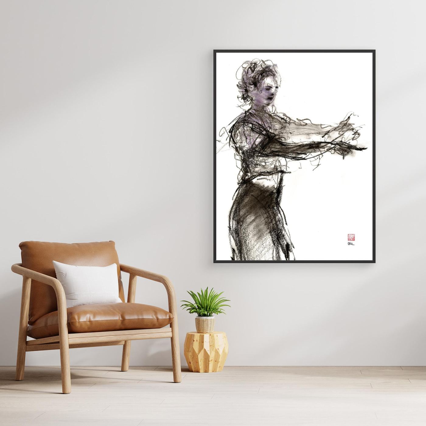 Flamenco castanets - Canvas art print