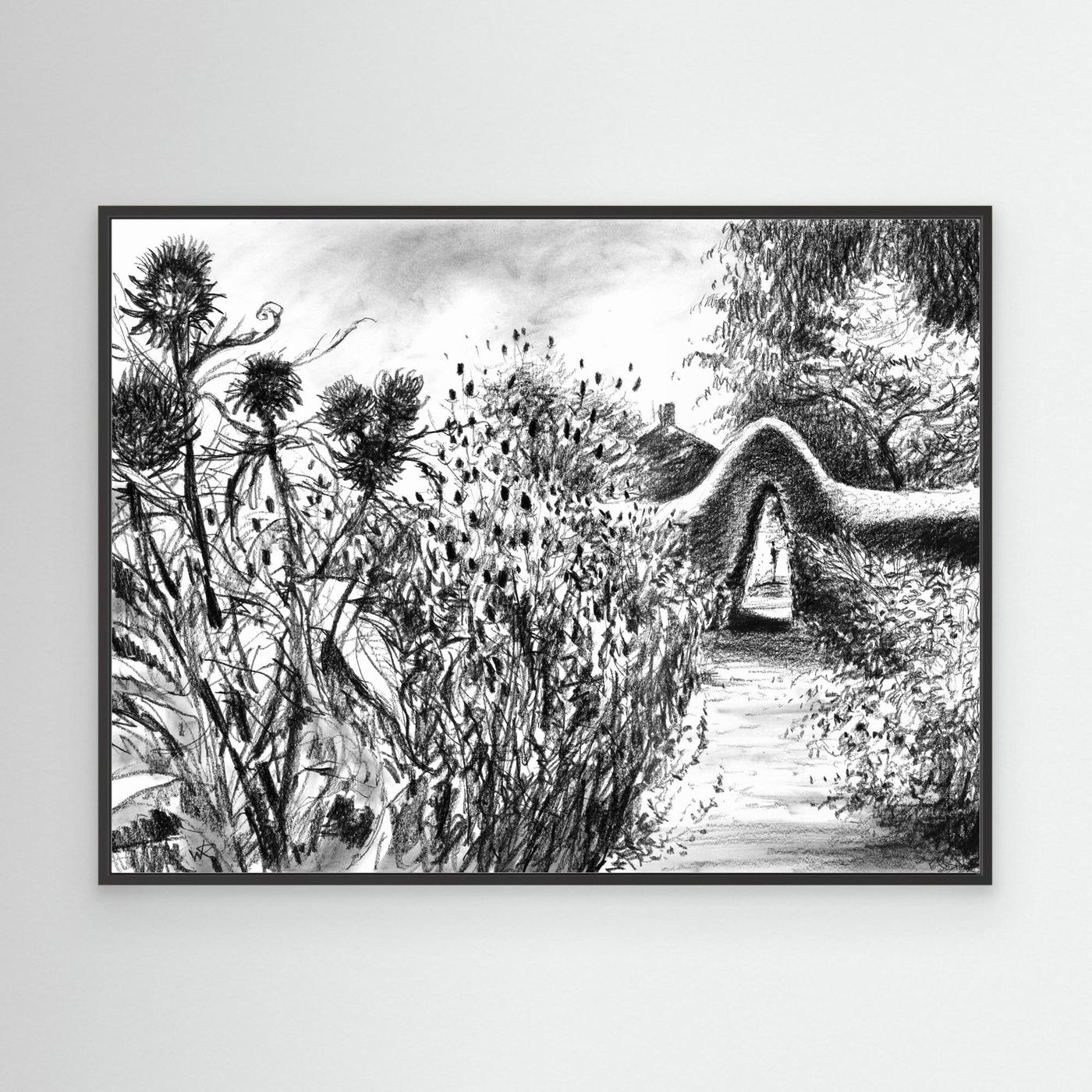 Rousham kitchen garden - Canvas art print