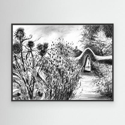 Rousham kitchen garden - Canvas art print