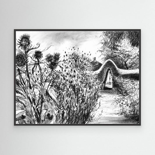 Rousham kitchen garden - Canvas art print
