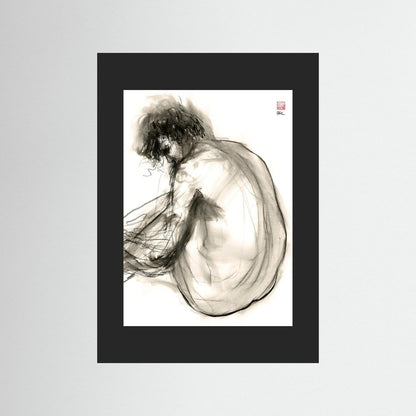 Turning away - Print on fine art paper