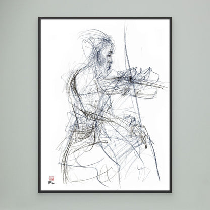 Charlotte Spruit on violin - Canvas print