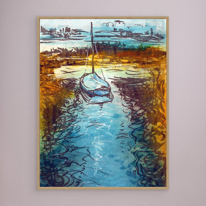Stiffkey mooring edition 2 - Canvas art print