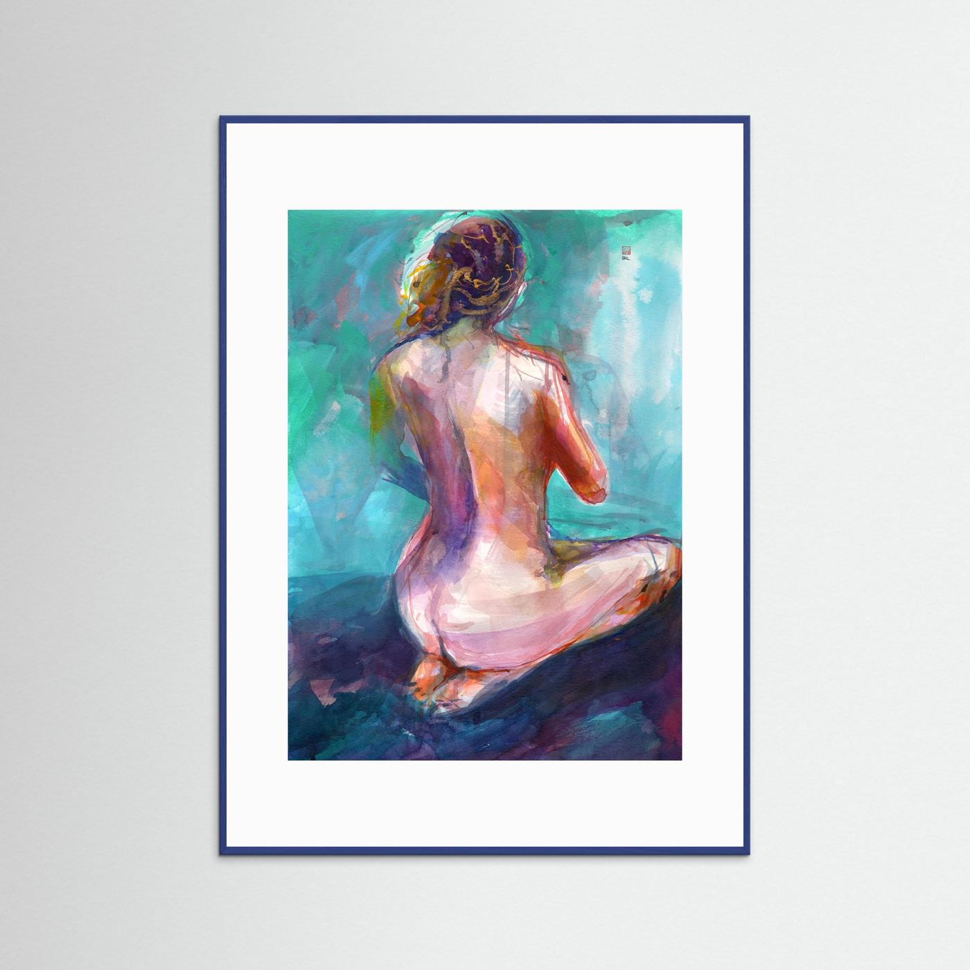 Annie on knees - Print on fine art paper