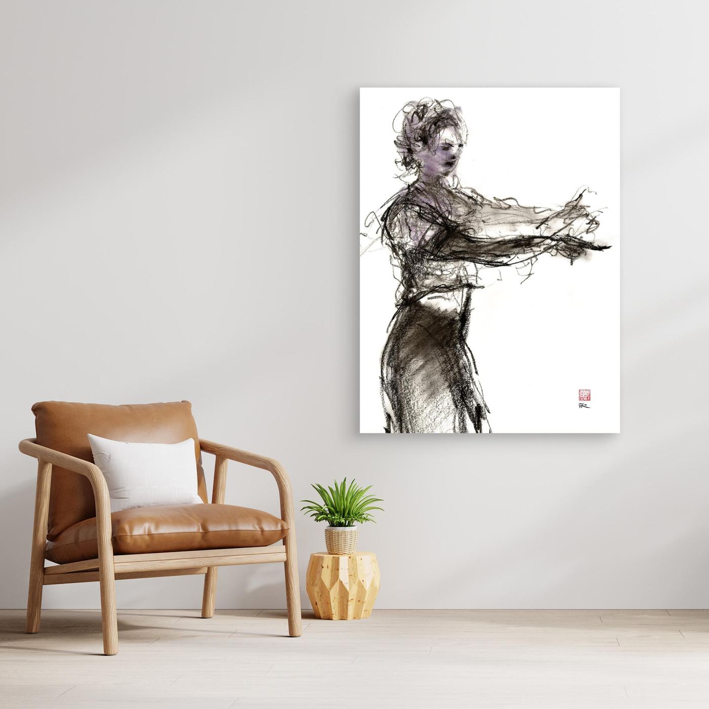 Flamenco castanets - Canvas art print