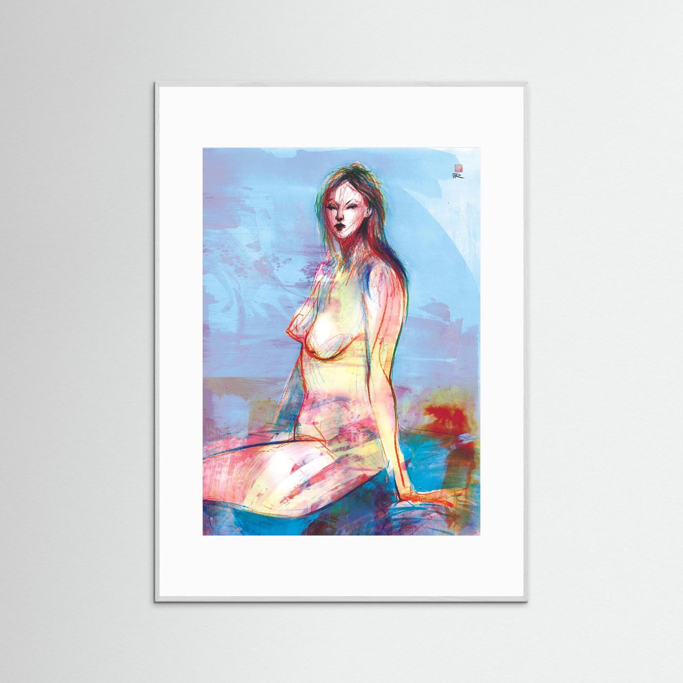 Seated in reflection - Print on fine art paper