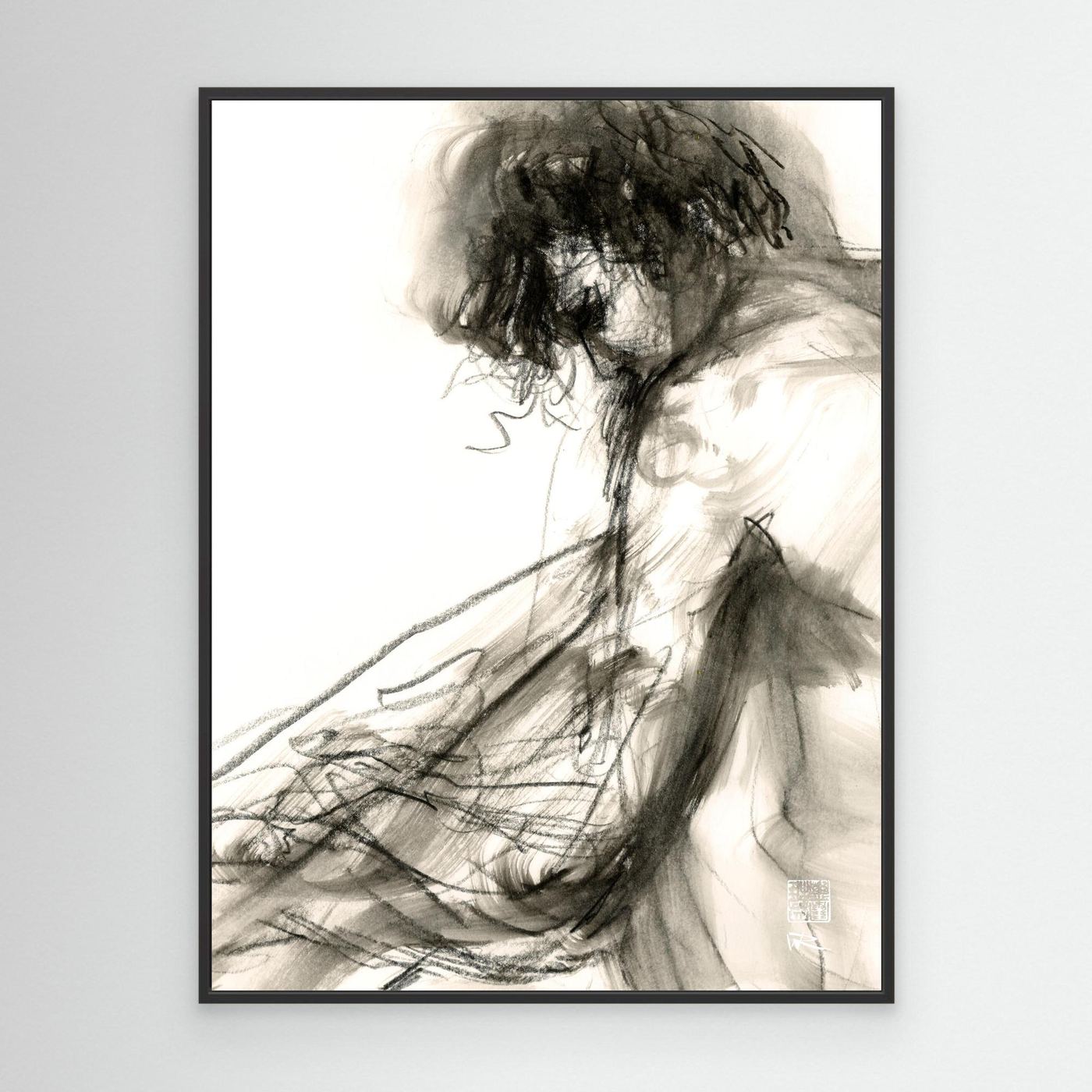 Turning away - Canvas art print
