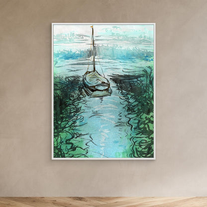 Stiffkey mooring edition 3 - Canvas print