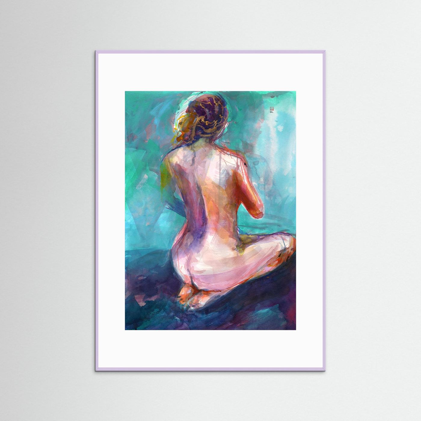 Annie on knees - Print on fine art paper